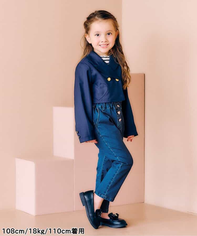 日本童裝 apres les cours 心型休閒長褲 80-140cm 女童款 秋季 PANTS