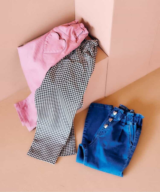 日本童裝 apres les cours 心型休閒長褲 80-140cm 女童款 秋季 PANTS