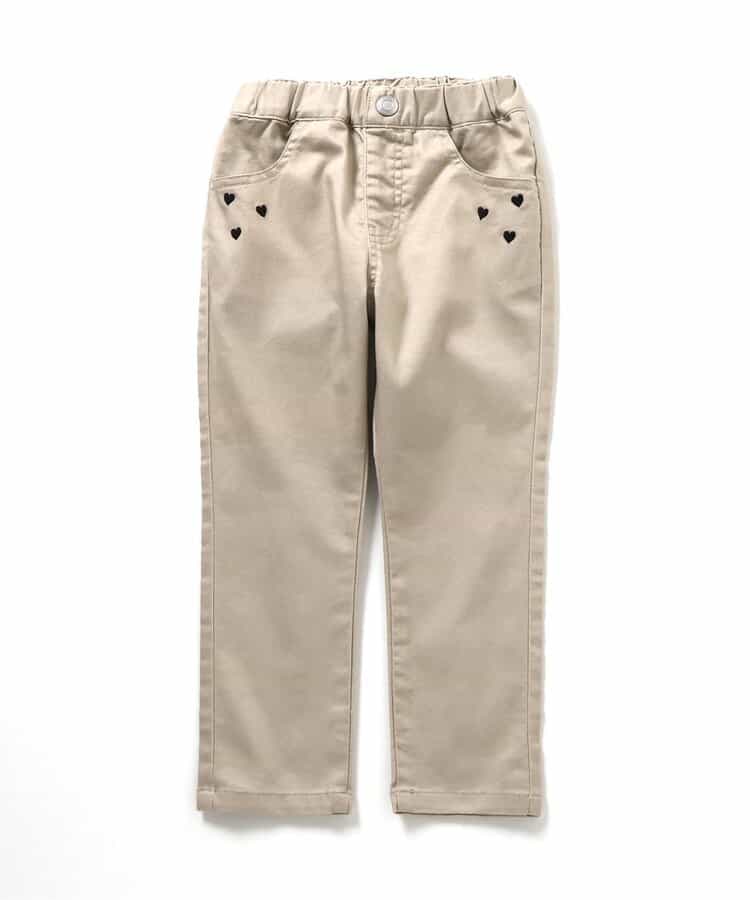 日本童裝 apres les cours 心型刺繡口袋長褲 80-140cm 男童款/女童款 秋季 PANTS