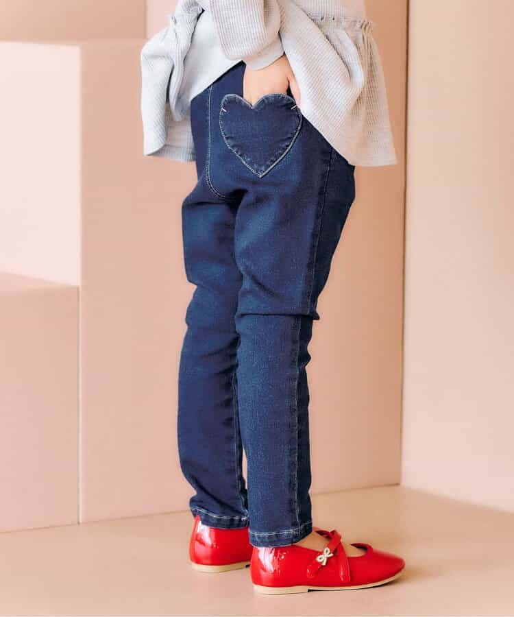 日本童裝 apres les cours 心型刺繡口袋長褲 80-140cm 男童款/女童款 秋季 PANTS