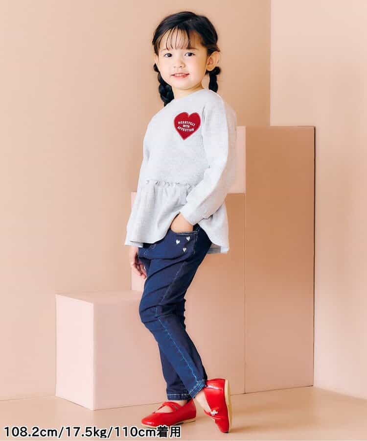 日本童裝 apres les cours 心型刺繡口袋長褲 80-140cm 男童款/女童款 秋季 PANTS
