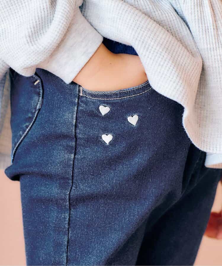 日本童裝 apres les cours 心型刺繡口袋長褲 80-140cm 男童款/女童款 秋季 PANTS
