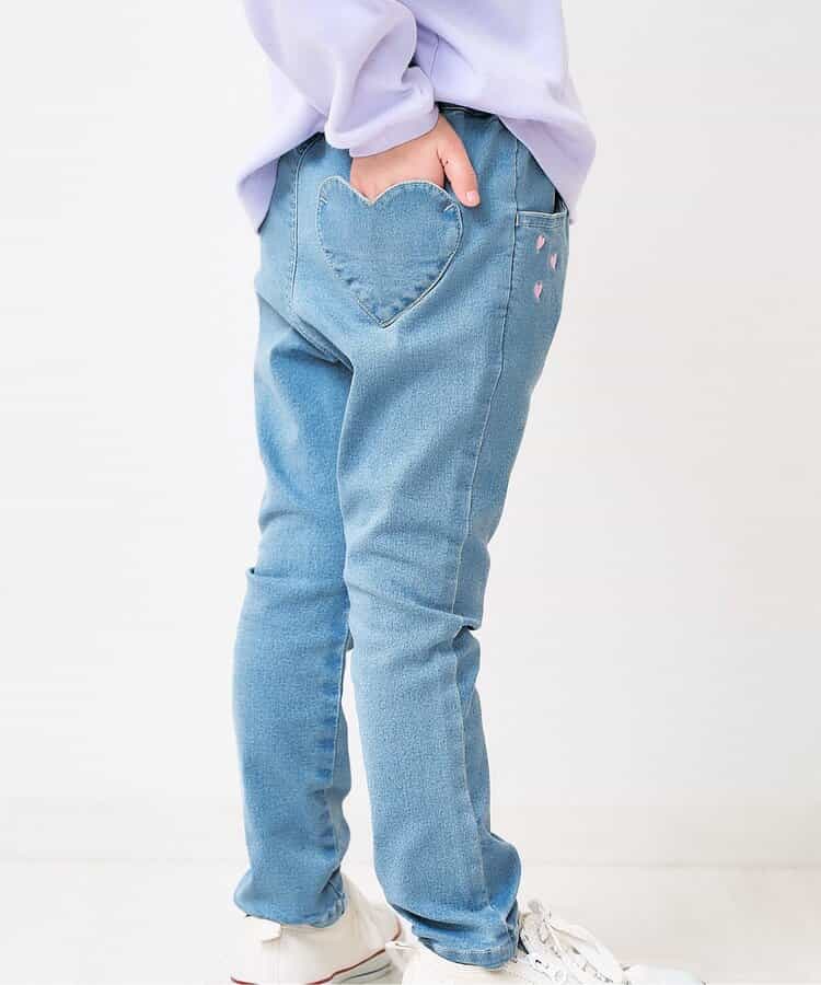 日本童裝 apres les cours 心型刺繡口袋長褲 80-140cm 男童款/女童款 秋季 PANTS