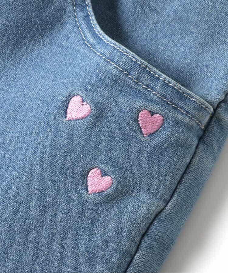日本童裝 apres les cours 心型刺繡口袋長褲 80-140cm 男童款/女童款 秋季 PANTS