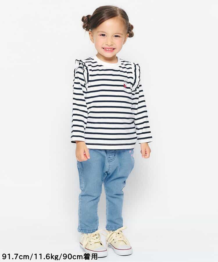 Japanese children's clothing apres les cours casual heart-shaped pocket shirt 80-130cm boys/girls summer TOPS
