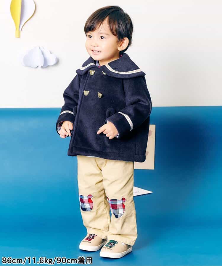日本童裝 apres les cours x tiny bear 熊仔休閒褲 80-120cm 男童款 秋季 PANTS