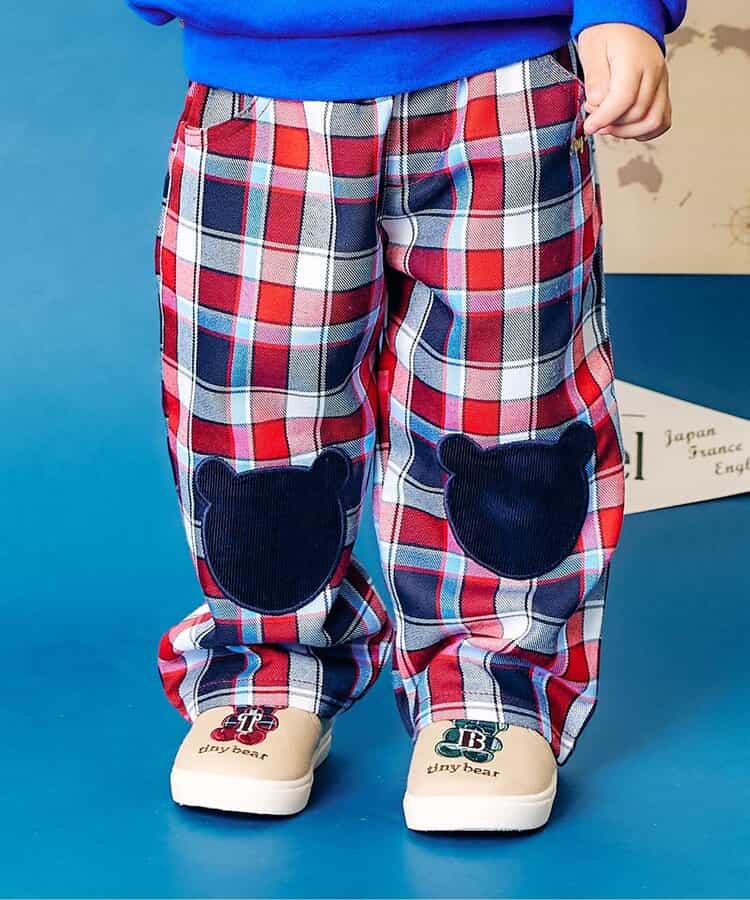 日本童裝 apres les cours x tiny bear 熊仔休閒褲 80-120cm 男童款 秋季 PANTS