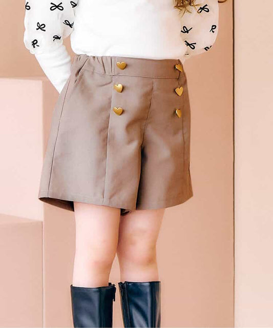 日本童裝 apres les cours 心型口袋短褲 80-140cm 女童款 秋季 PANTS