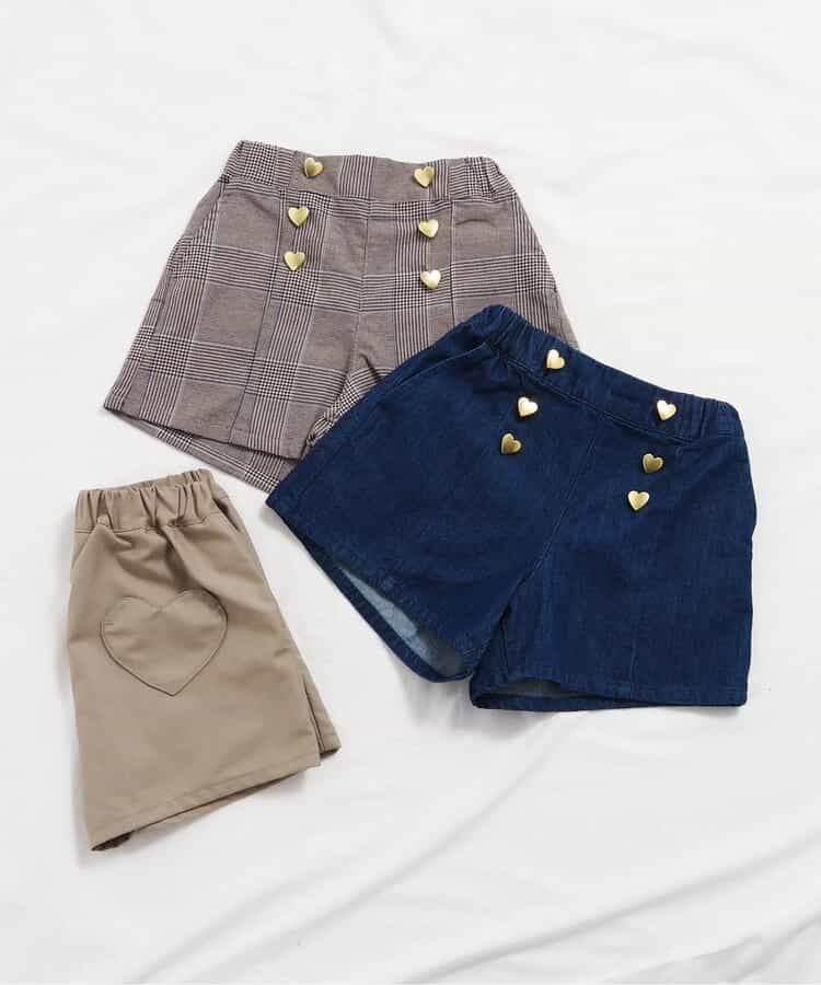 日本童裝 apres les cours 心型口袋短褲 80-140cm 女童款 秋季 PANTS