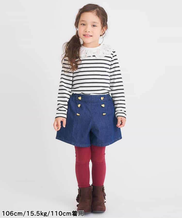 日本童裝 apres les cours 心型口袋短褲 80-140cm 女童款 秋季 PANTS