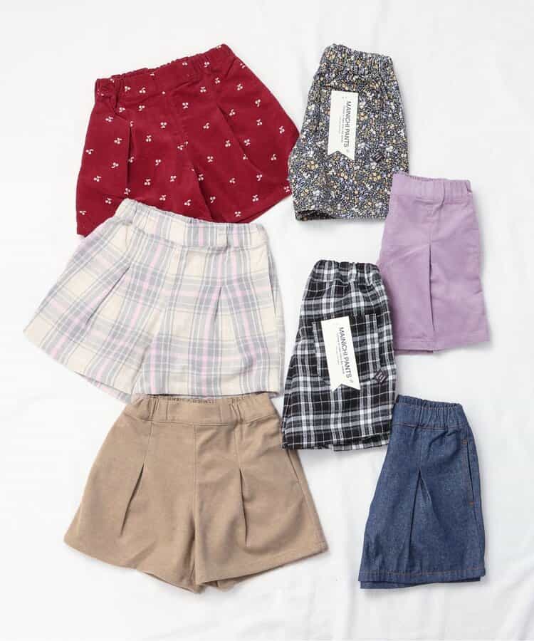 日本童裝 apres les cours 休閒短褲 80-140cm 女童款 秋季 PANTS 聖誕紅/新年紅