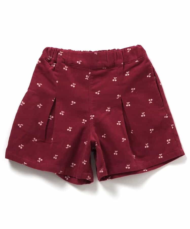 日本童裝 apres les cours 休閒短褲 80-140cm 女童款 秋季 PANTS 聖誕紅/新年紅