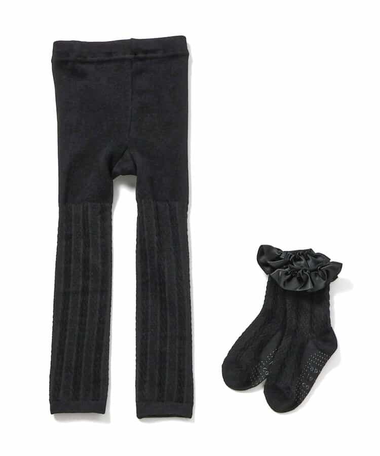 日本童裝 apres les cours 襪褲及襪套裝 80-140cm 女童款 秋季 PANTS