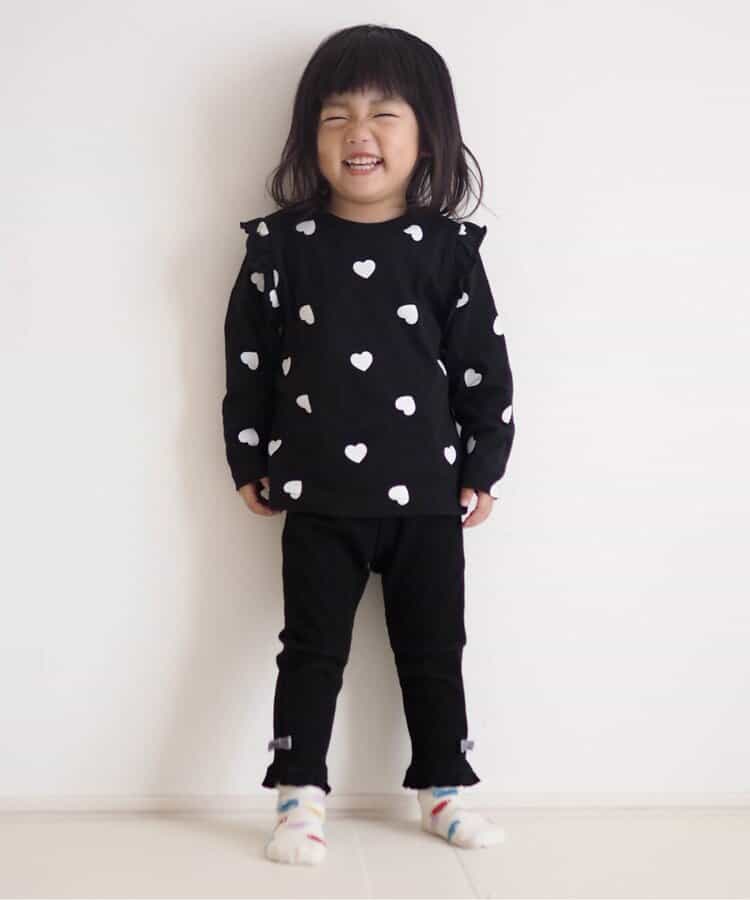 日本童裝 apres les cours 蝴蝶結打底褲 80-130cm 女童款 秋季 PANTS