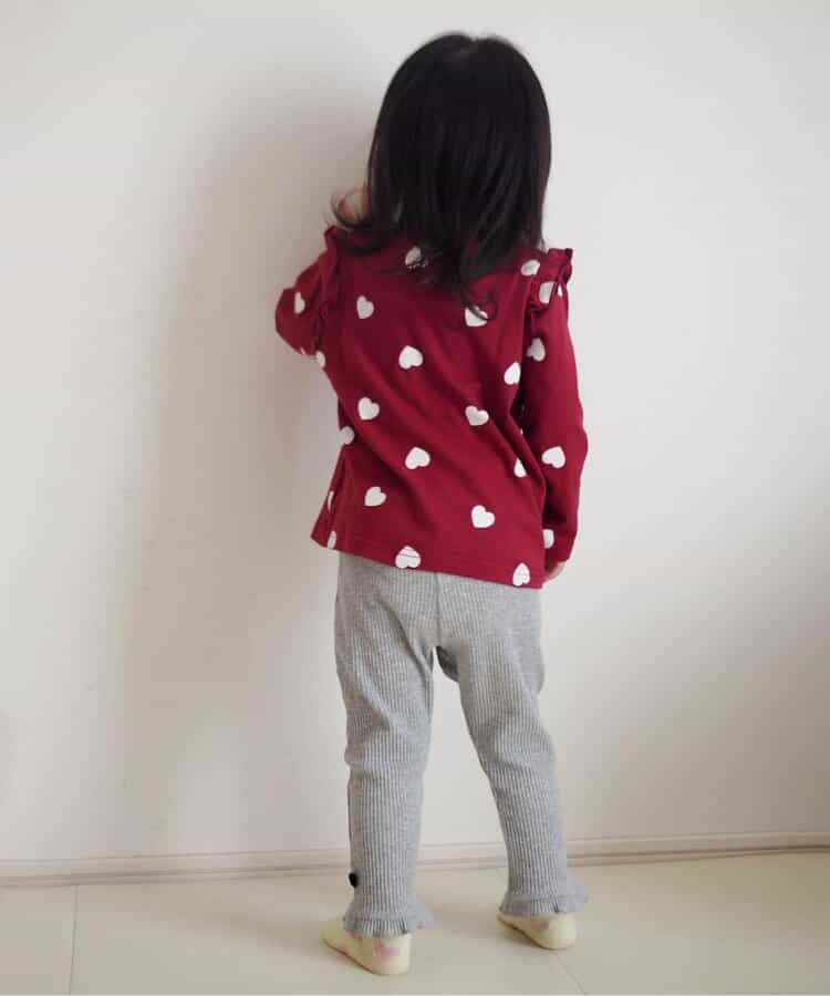 日本童裝 apres les cours 蝴蝶結打底褲 80-130cm 女童款 秋季 PANTS
