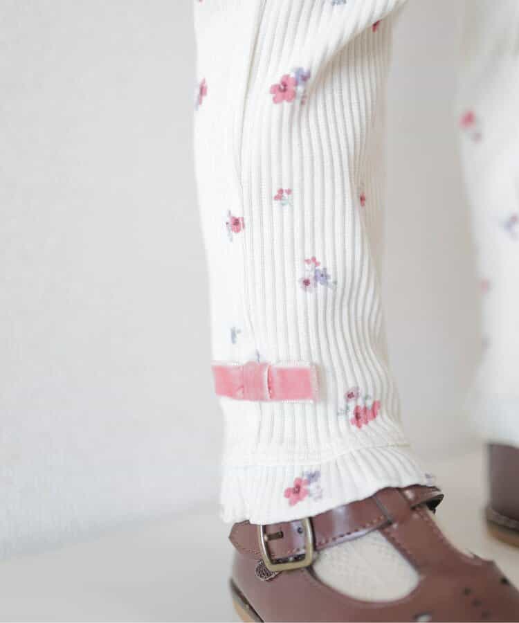日本童裝 apres les cours 蝴蝶結打底褲 80-130cm 女童款 秋季 PANTS
