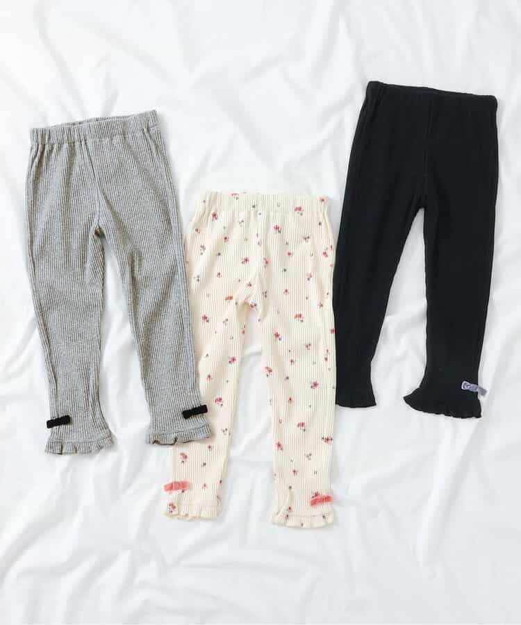 日本童裝 apres les cours 蝴蝶結打底褲 80-130cm 女童款 秋季 PANTS
