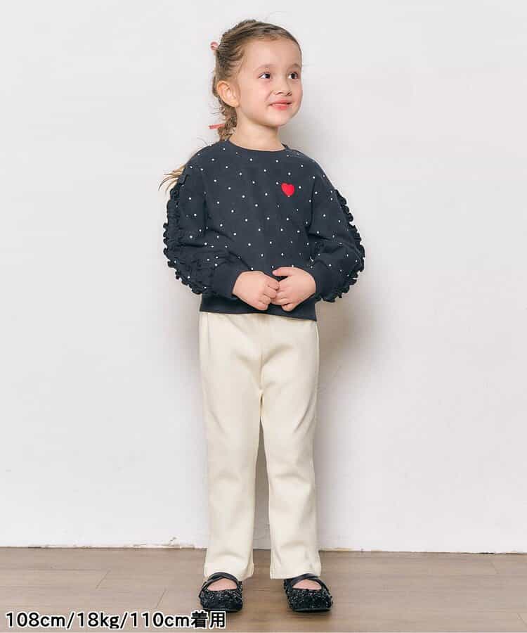 日本童裝 apres les cours 心型褲腳長褲 80-130cm 女童款 秋季 PANTS