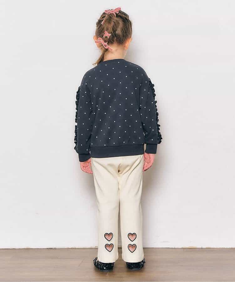 日本童裝 apres les cours 心型褲腳長褲 80-130cm 女童款 秋季 PANTS