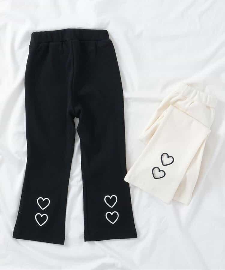 日本童裝 apres les cours 心型褲腳長褲 80-130cm 女童款 秋季 PANTS
