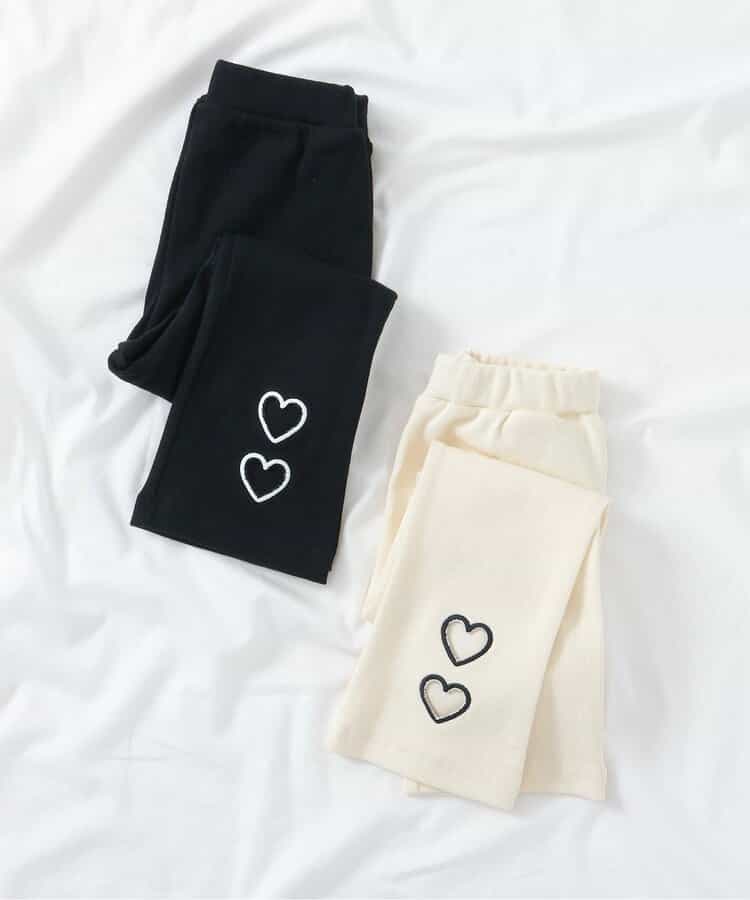 日本童裝 apres les cours 心型褲腳長褲 80-130cm 女童款 秋季 PANTS