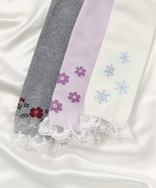 日本童裝 apres les cours x Disney 公主襪褲 80-140cm 女童款 秋季 PANTS