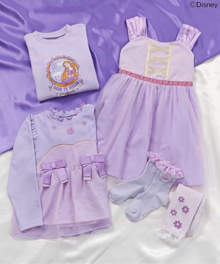 日本童裝 apres les cours x Disney 公主襪褲 80-140cm 女童款 秋季 PANTS