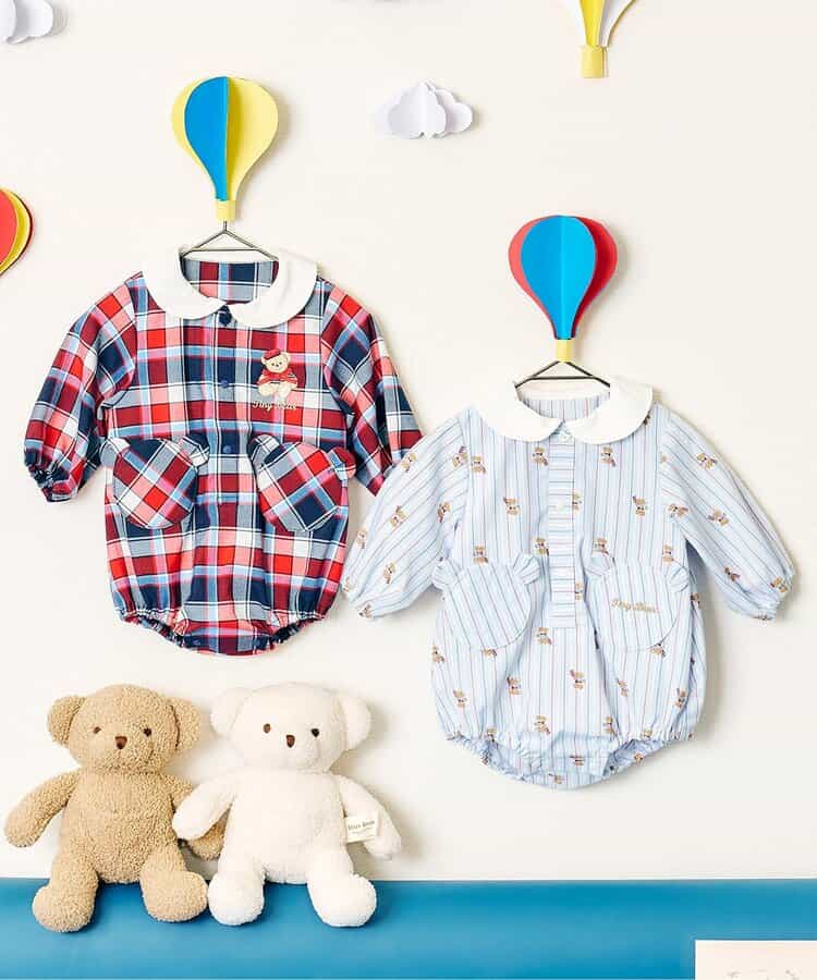 日本童裝 apres les cours x tiny bear 連衣 70-80cm 男童款/女童款 初生嬰兒 秋季 Jumpsuit