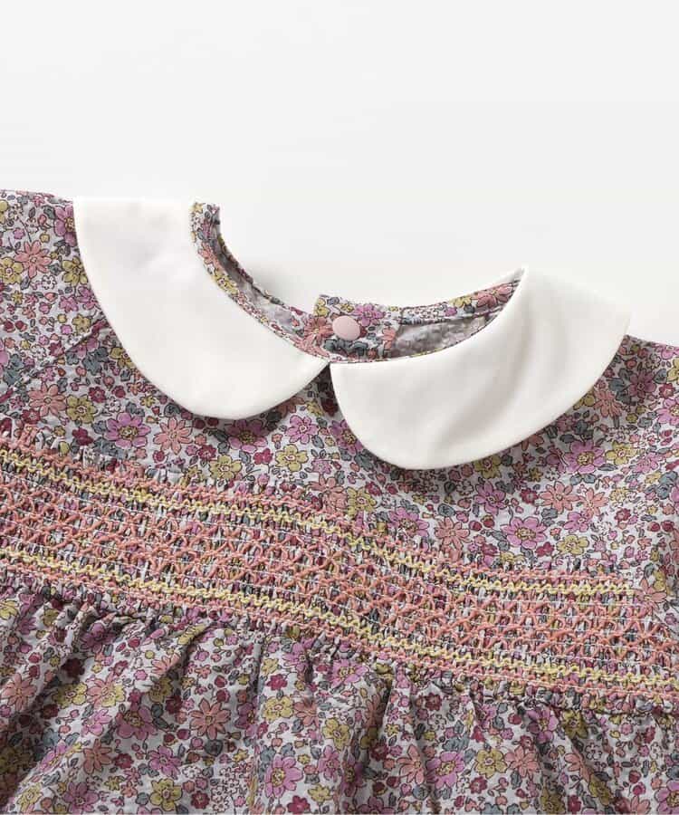 日本童裝 apres les cours 打纜碎花兩件套裝 70-80cm 女童款 秋季 TOPS PANTS