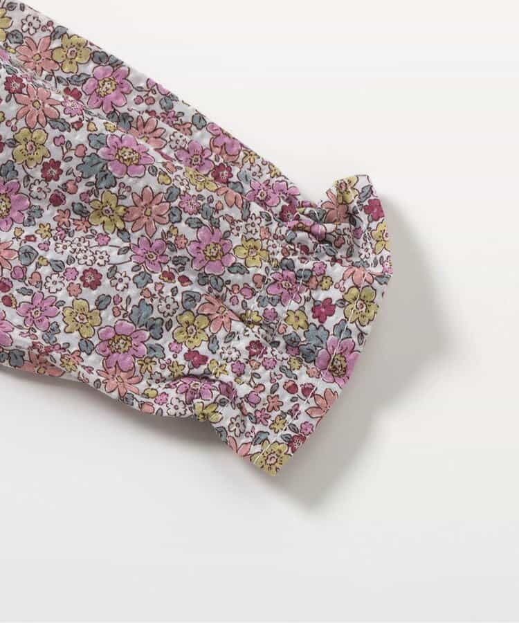日本童裝 apres les cours 打纜碎花兩件套裝 70-80cm 女童款 秋季 TOPS PANTS