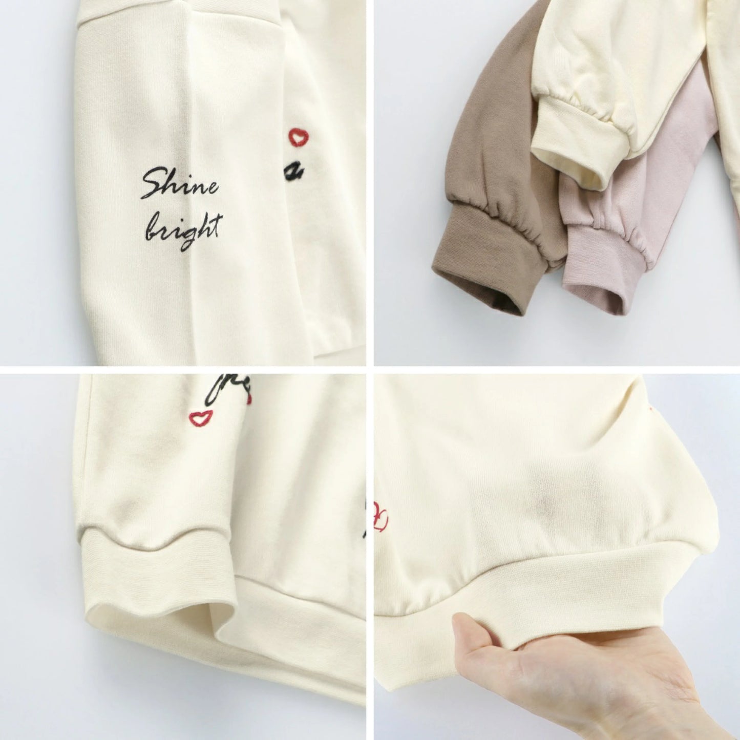 日本童裝 Branshes 刺繡圖案衛衣 80-150cm 女童款 冬季 TOPS