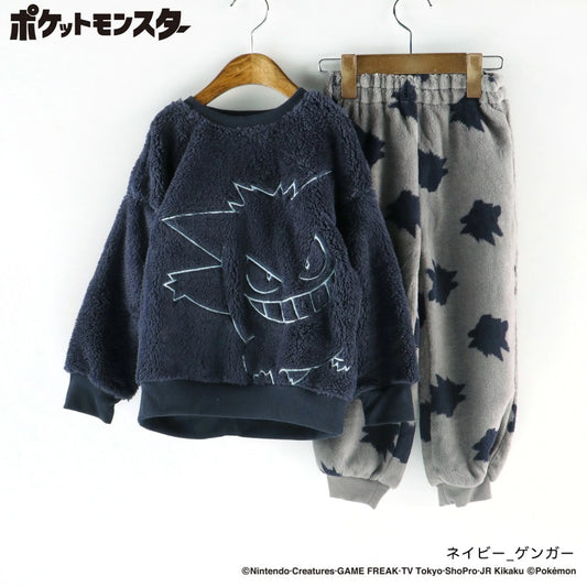 日本童裝 Branshes x Pokemon 毛毛睡衣 100-150cm 男童款/女童款 秋季 睡衣系列