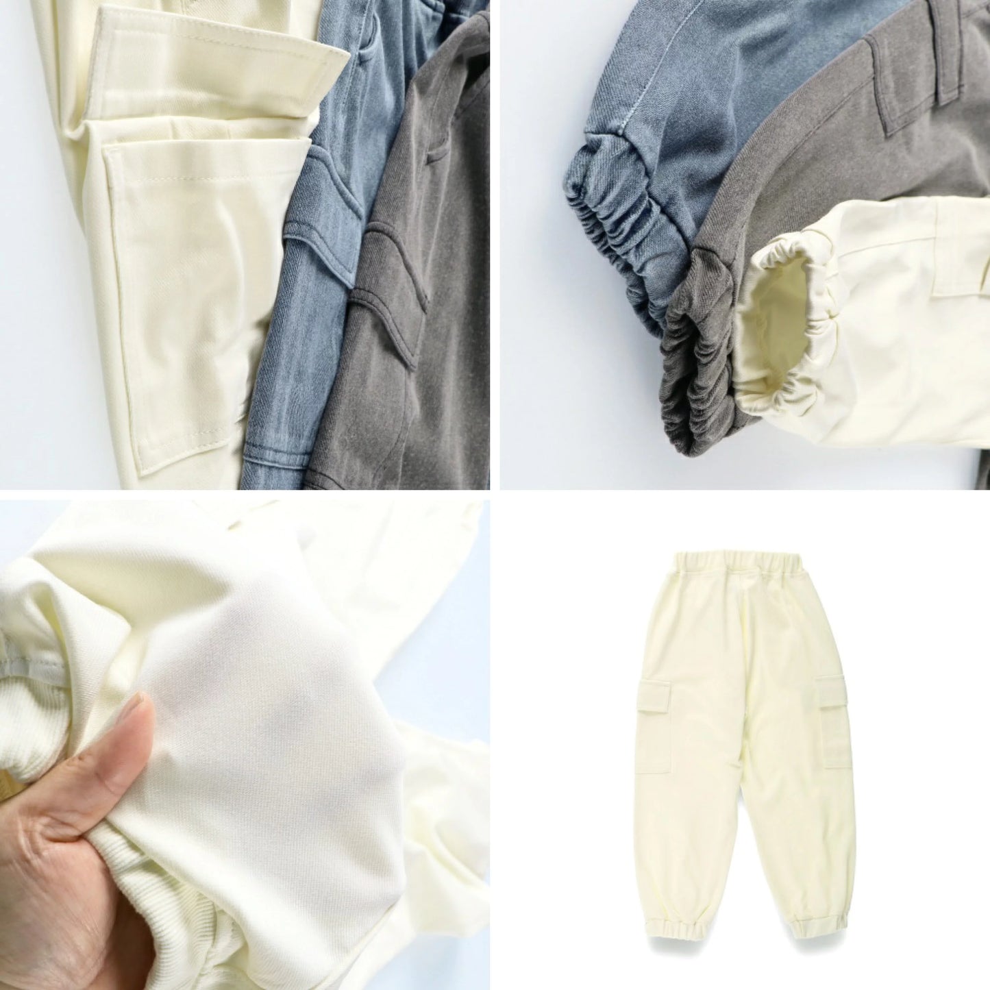 日本童裝 Branshes 柔軟工裝長褲 80-150cm 男童款 冬季 PANTS