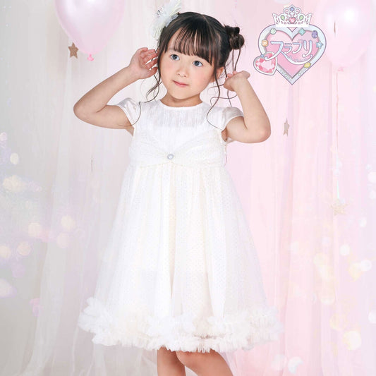 日本童裝 SLAP SLIP【スラプリ】荷葉邊亮片薄紗裙 80-130cm 女童款 秋季 DRESSES