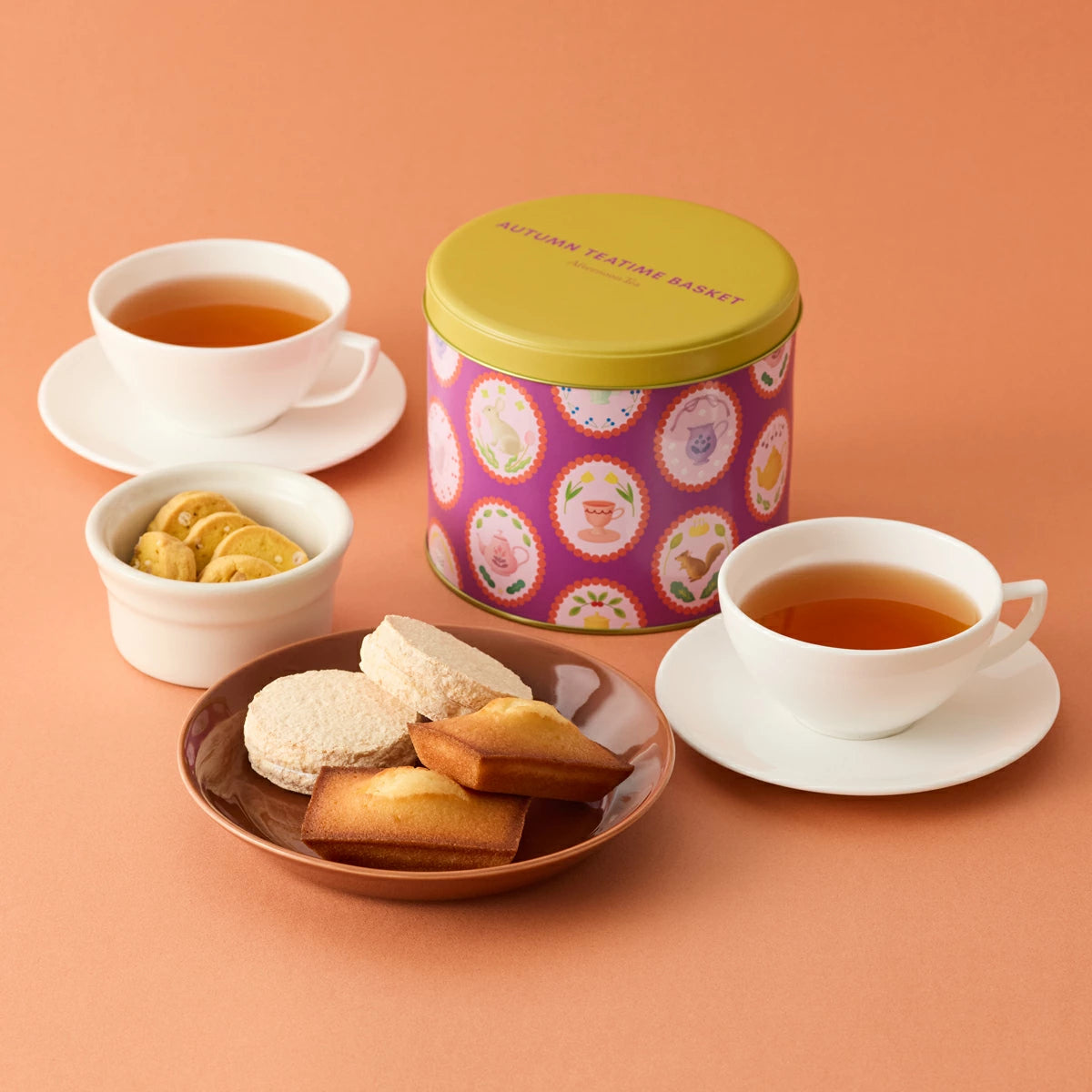 日本直送 Afternoon Tea 秋季下午茶時間籃罐子 12個入 中秋節/萬聖節 限定手信