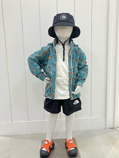 TNF Waterproof Series Anti-Static Windbreaker (100-120cm) for Boys and Girls Summer Outerwear