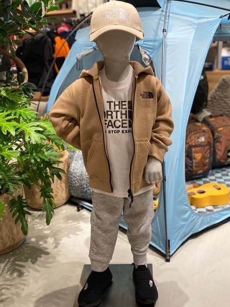 Japanese children's clothing TNF UV protection camouflage logo top 130-160cm boys/girls summer TOPS