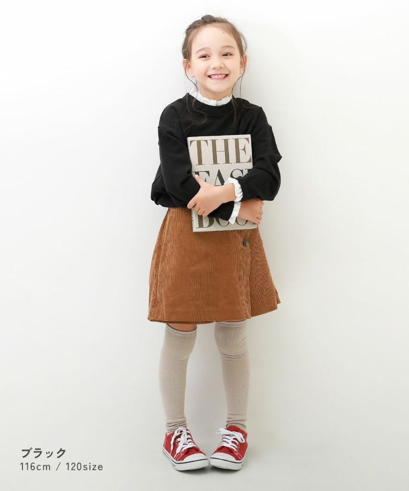 日本童裝 dev!rock 多層荷葉邊衛衣 100-160cm 女童款 冬季 TOPS