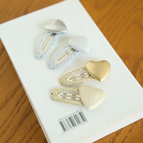 日本直送 Lycee mine 閃亮心形髮夾2件套 手飾/髮飾系列