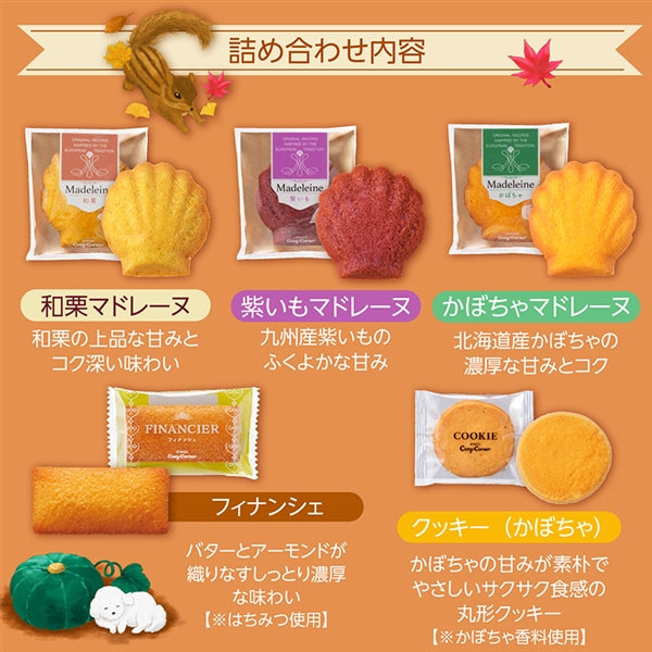 日本直送 Cozy Corner 秋天瑪德蓮禮盒 14個入 中秋節/萬聖節 限定手信