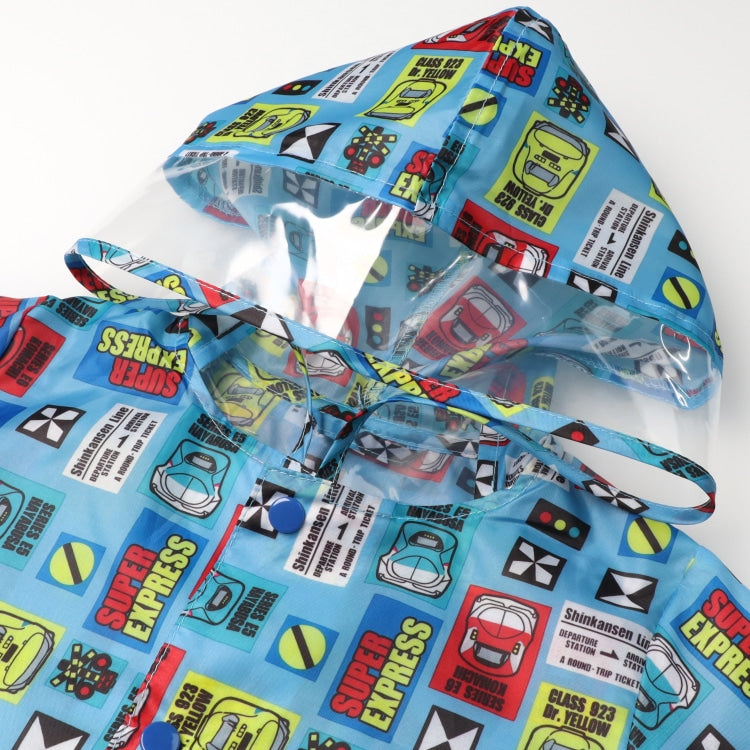 Moujonjon Kids Foret JR Shinkansen Raincoat SL (Rainy Day Series)