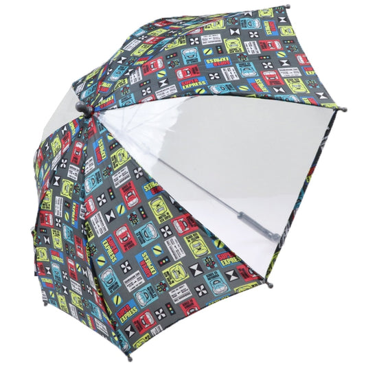日本直送 Moujonjon Kids Foret JR新幹線 雨傘 S-L 下雨天系列 鐵路系列