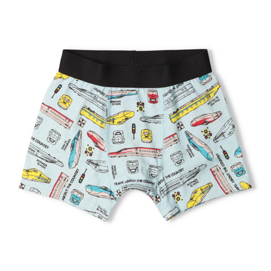日本直送 Moujonjon Kids Foret JR新幹線 內褲 100-130cm 男童款 內褲系列 鐵路系列