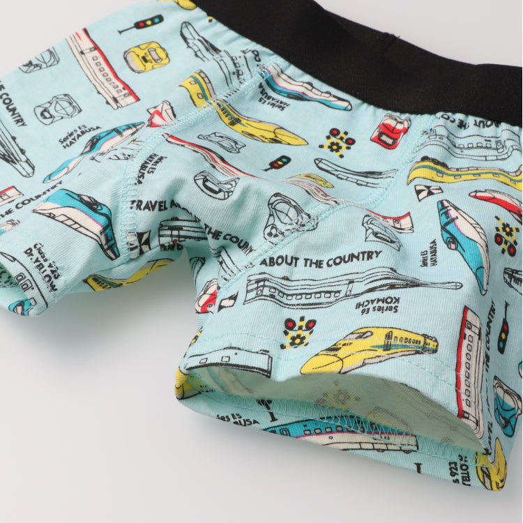 Moujonjon Kids Foret JR Shinkansen Underwear 100-130cm Boys' Underwear Series Railway Series