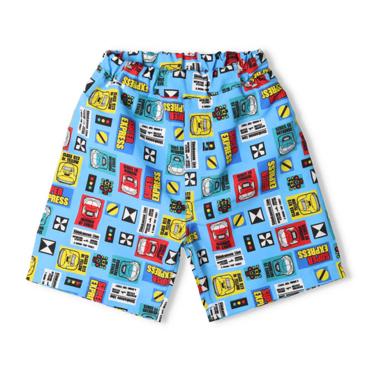 Japanese Moujonjon JR Shinkansen UV-proof Beach Pants 90-130cm Boys' Summer Swimsuit Special Railway Series