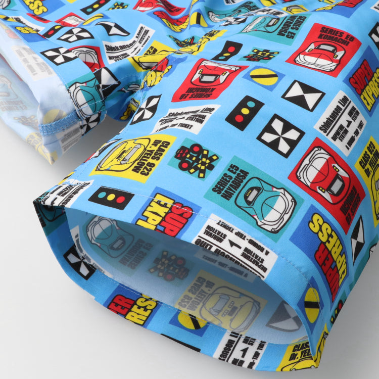 Japanese Moujonjon JR Shinkansen UV-proof Beach Pants 90-130cm Boys' Summer Swimsuit Special Railway Series