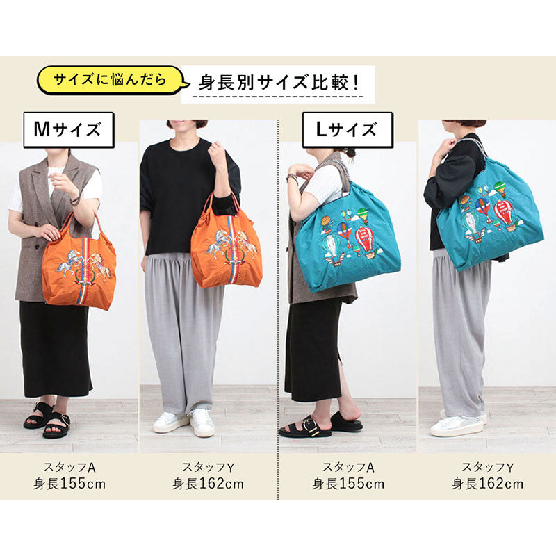 Ball&Chain Embroidered Eco Bag Size L Bag Series Direct from Japan