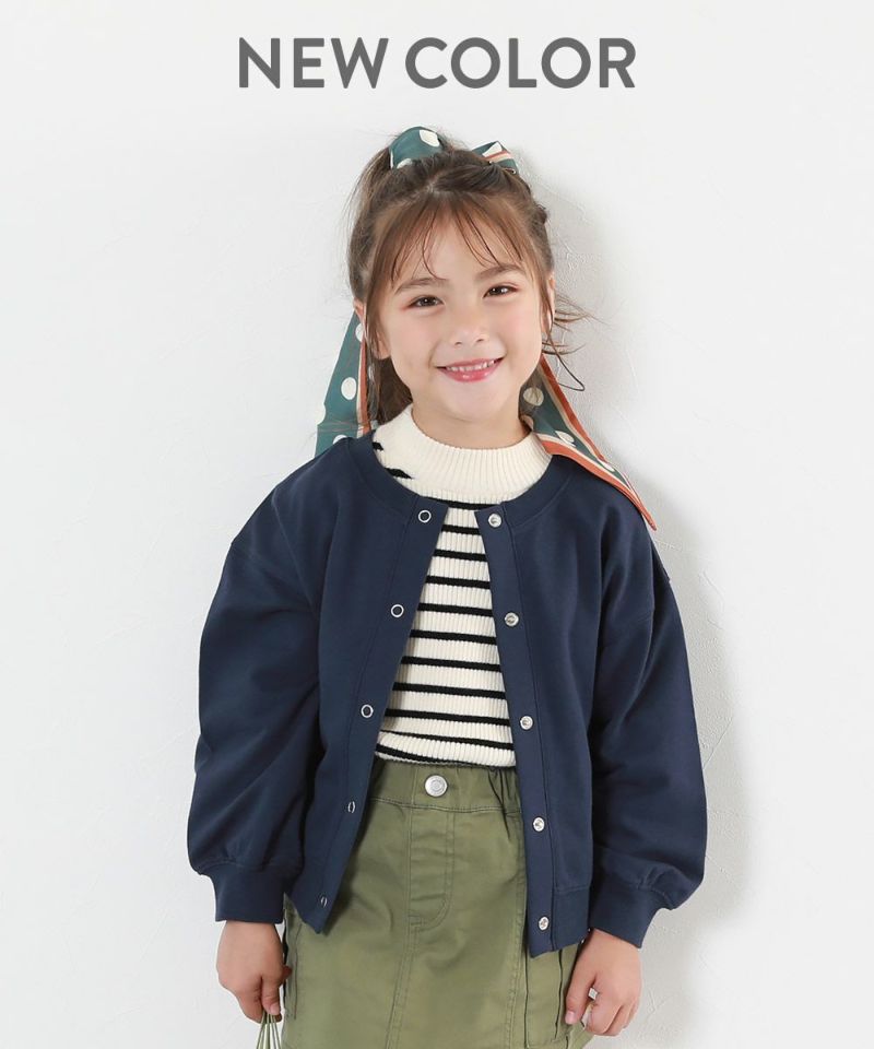日本童裝 dev!rock 2Way 前後兩著 純棉薄外套 100-160cm 女童款 秋季 OUTERWEAR 聖誕紅/新年紅