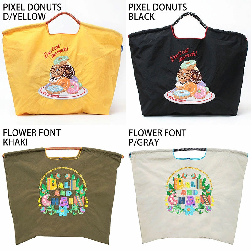 Ball&Chain Embroidered Eco Bag Size L Bag Series Direct from Japan