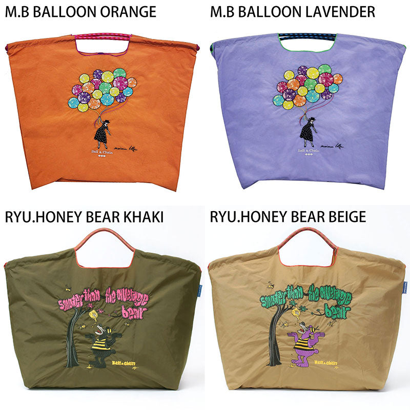 Ball&Chain Embroidered Eco Bag Size L Bag Series Direct from Japan